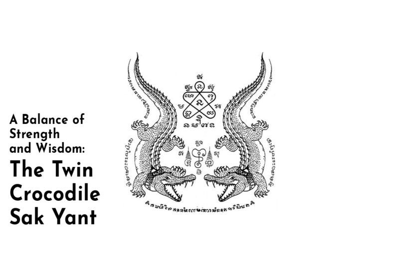 The Twin Crocodile Sak Yant A Balance of Strength and Wisdom